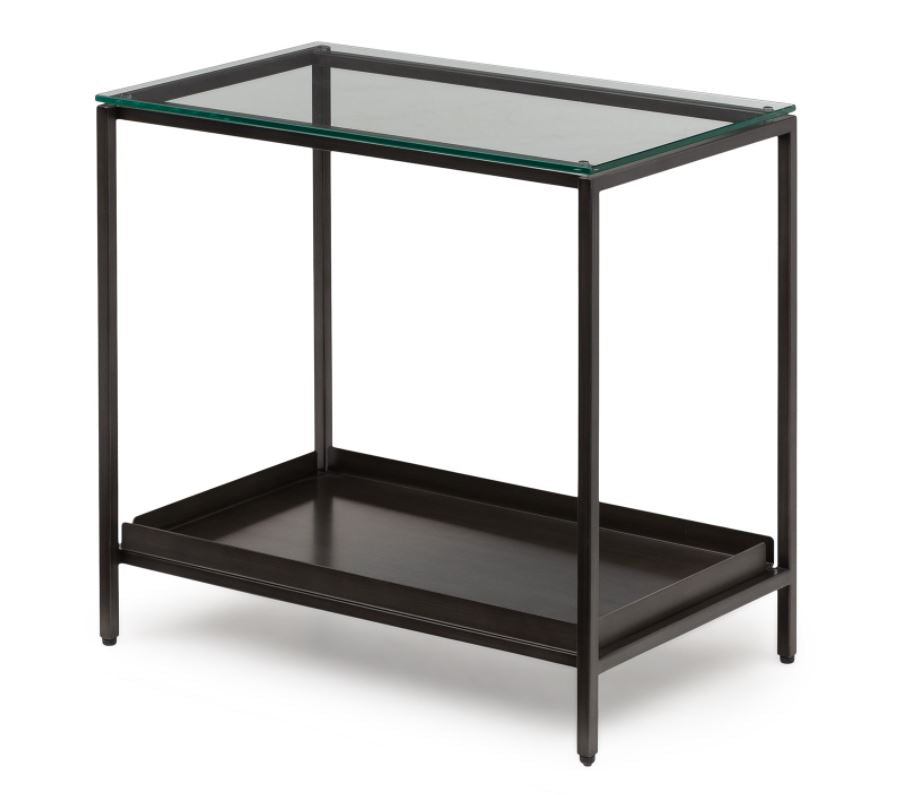 Lutto Gunmetal Gray Side Table