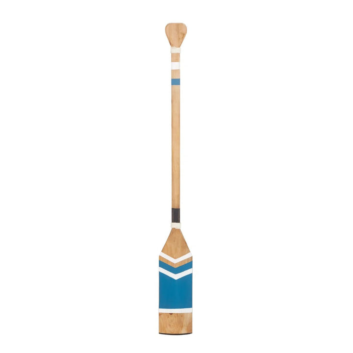 Wood Novelty Canoe Oar Paddle Blue Wall Decor