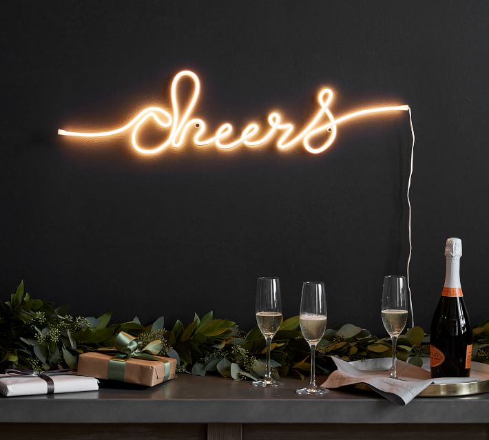 Light Up Cheers Sign Wall Art
