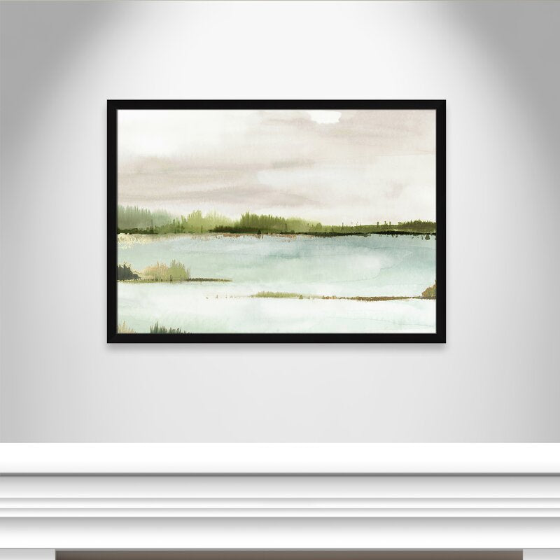 Silent Lake With Frame