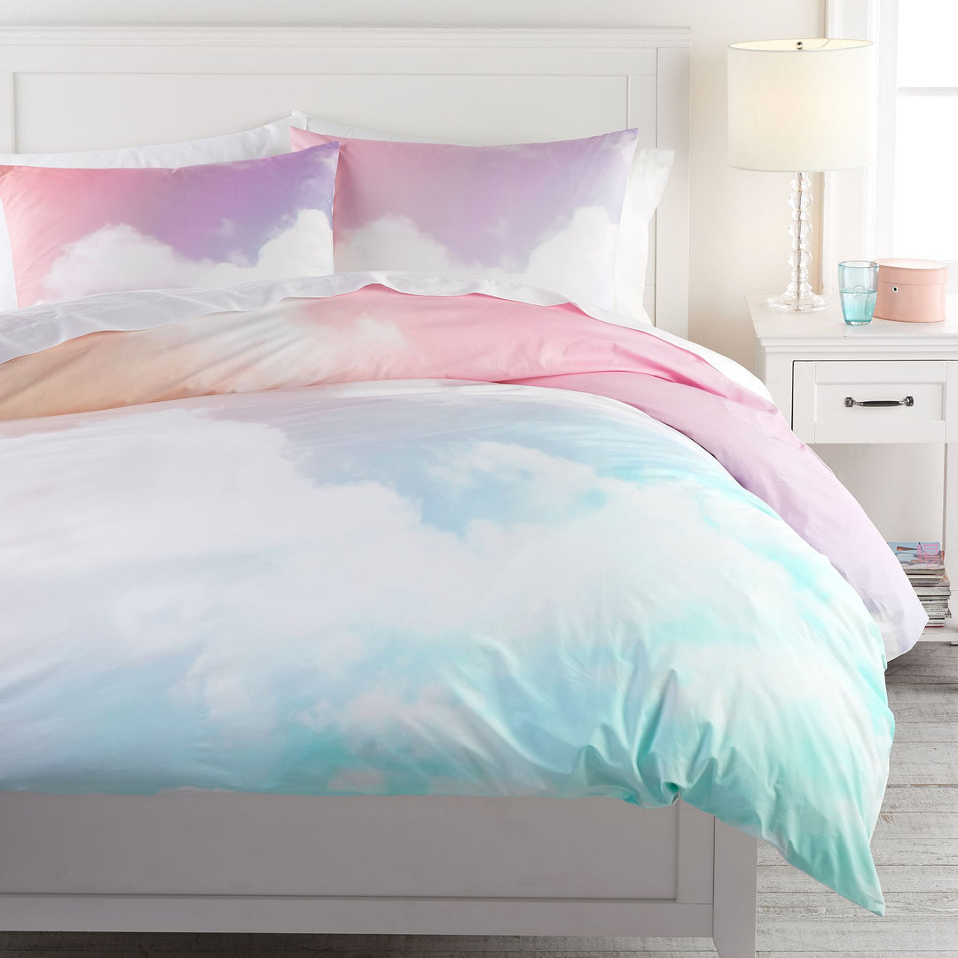 Rainbow Sky Organic Duvet Cover twin