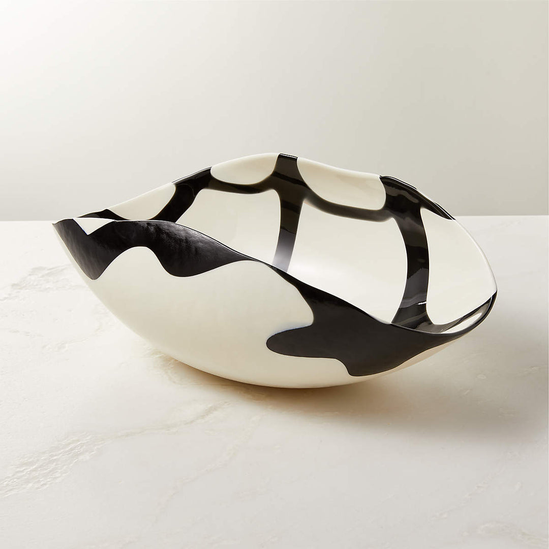 ZETA MURANO WHITE GLASS BOWL