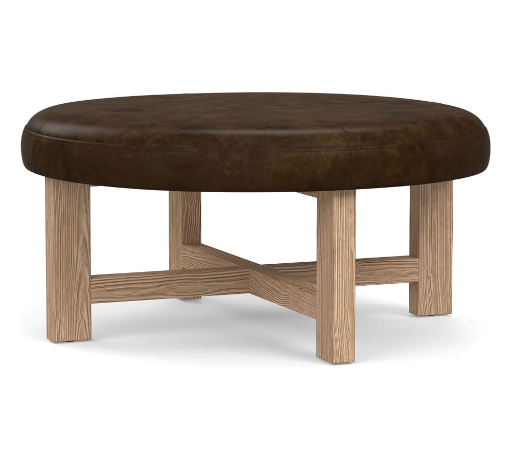 Haden Leather Ottoman