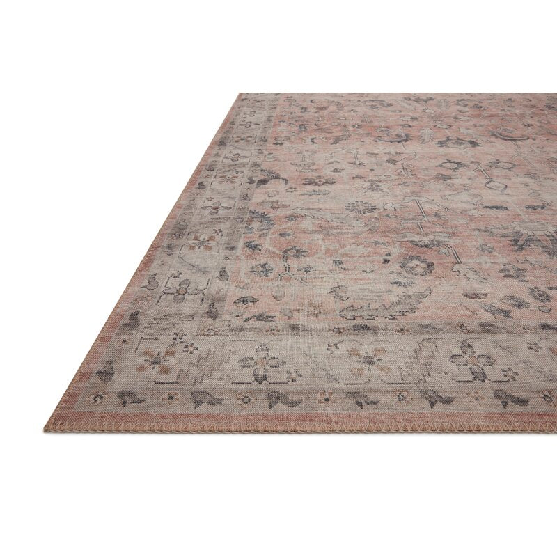 Jacques Oriental Dark Blush Area Rug-7'6"x9'6"