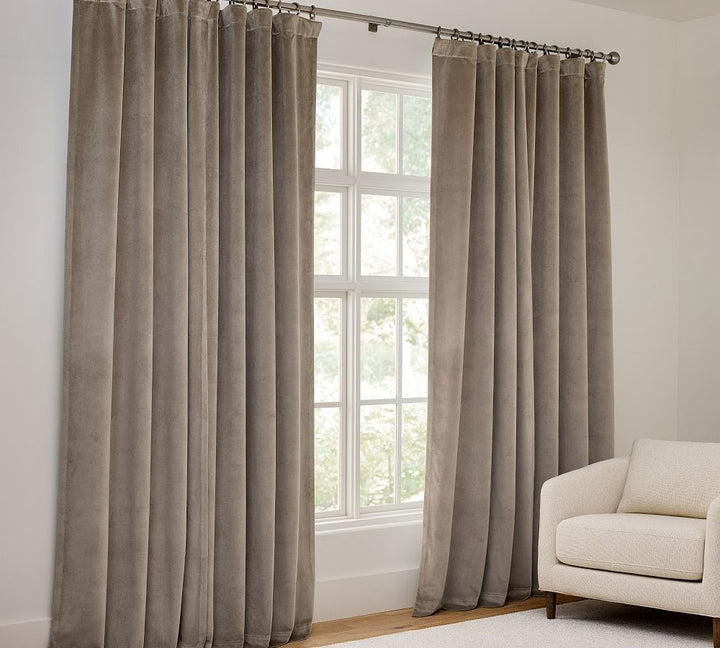 Velvet Twill Blackout Curtain-108"