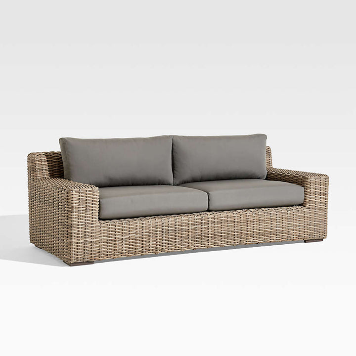 ABACO OUTDOOR SOFA WITH GRAPHITE SUNBRELLA