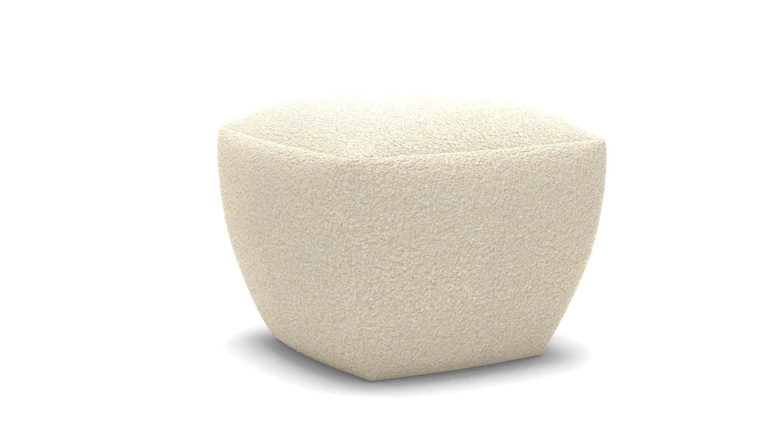 Kora Wide Round Pouf Ottoman