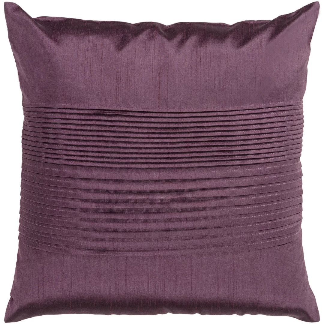 Arber Pleated Throw Pillow Cover With Insert-18"x18"
