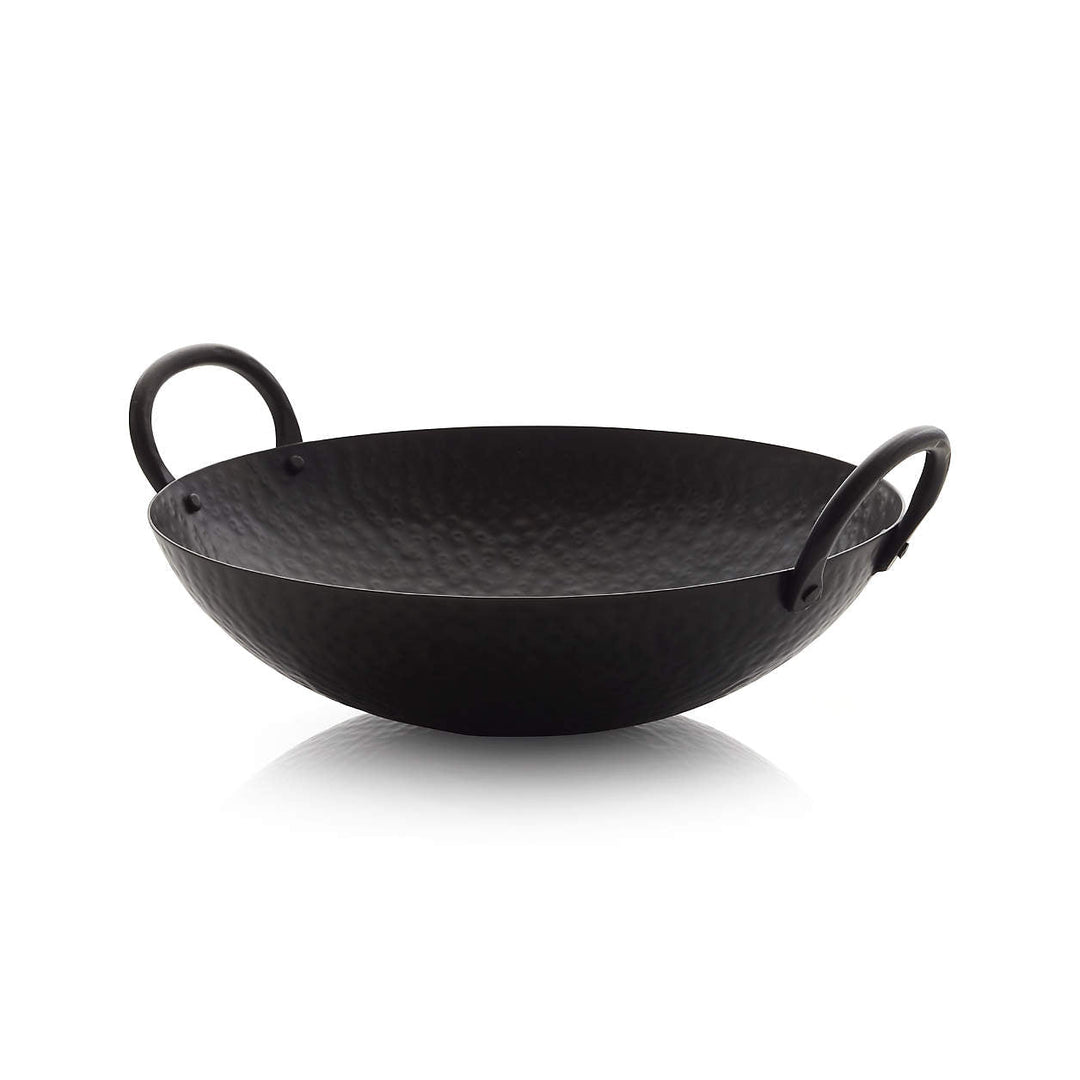 Feast Hammered Iron Serving Bowl with Handles