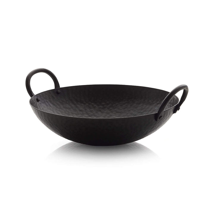 Feast Hammered Iron Serving Bowl with Handles