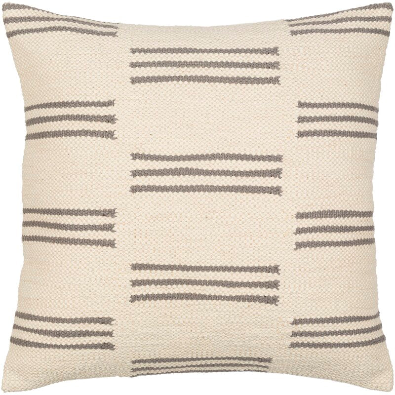 Irvington Cotton Throw Pillow Cover with Insert-22"x22"