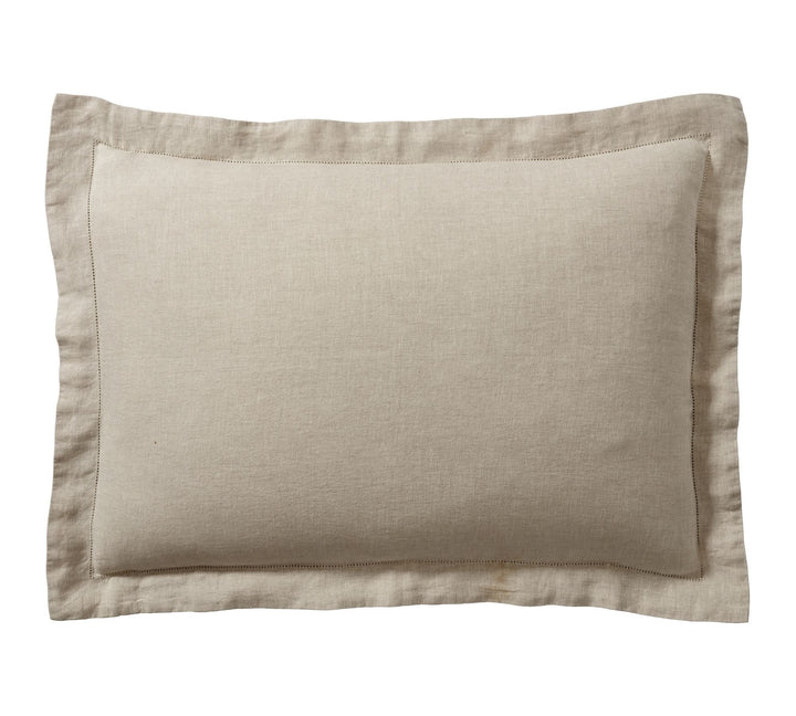 Belgian Dark Flax Linen Standard Sham Set of 2
