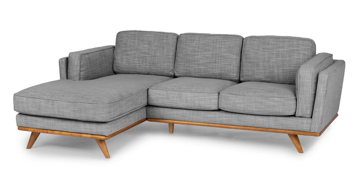 Timber Pebble Gray Left Sectional