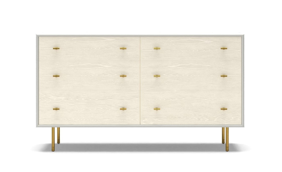 Modernist Wood and Lacquer Drawer Dresser Winter Wood