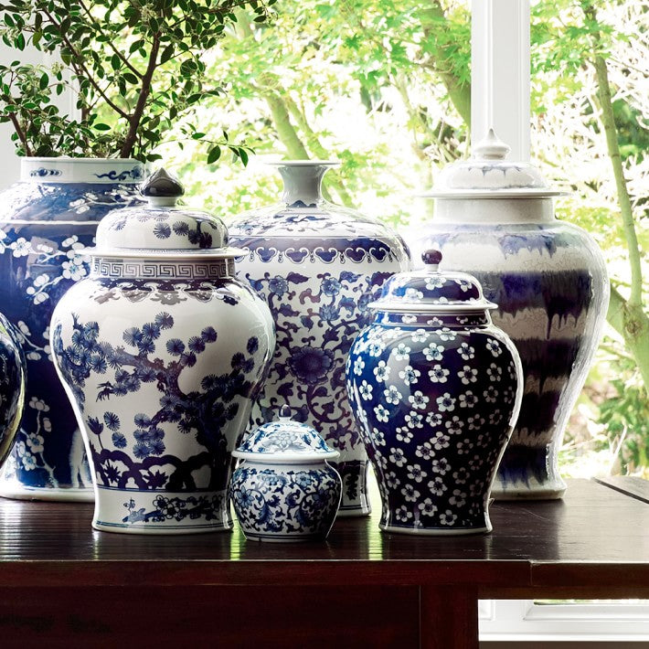 Petite Ginger Jar Floral Vines