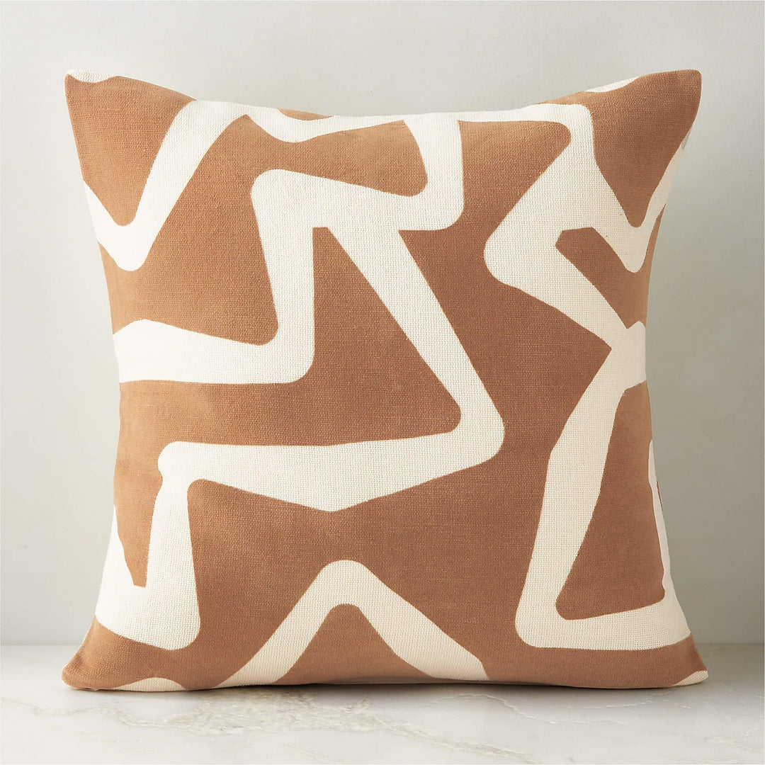 Barcelos Light Brown Throw Pillow