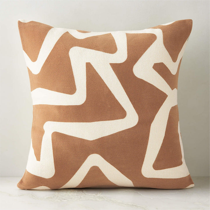 Barcelos Light Brown Throw Pillow