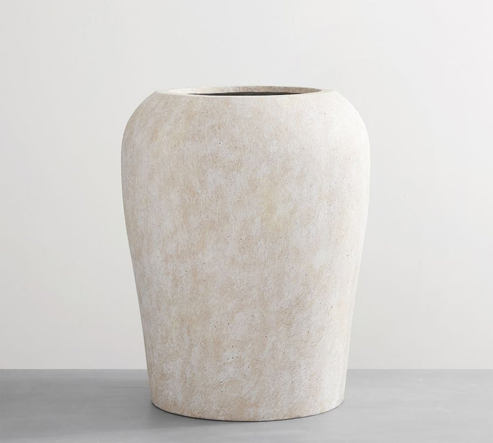 Artisan Hand Painted Earthenware Planter Tall