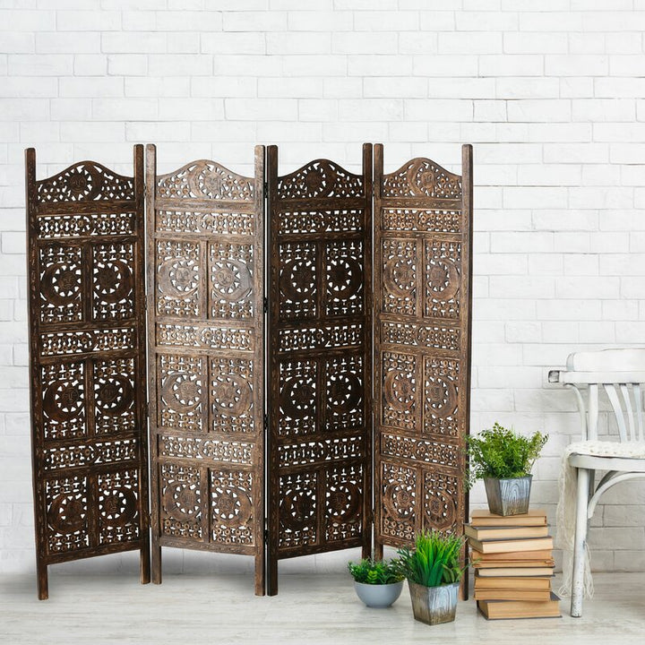 Hubertine Panel Solid Wood Folding Room Divider