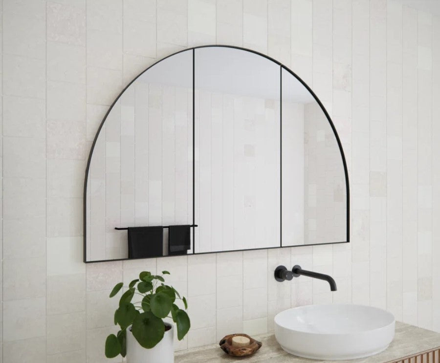 Recessed Framed 3 Doors Medicine Cabinet with 3 shelves