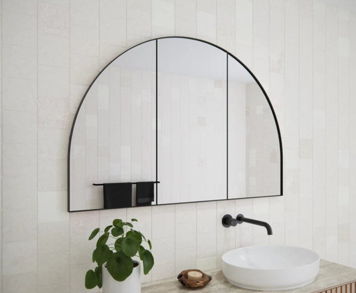 Recessed Framed 3 Doors Medicine Cabinet with 3 shelves