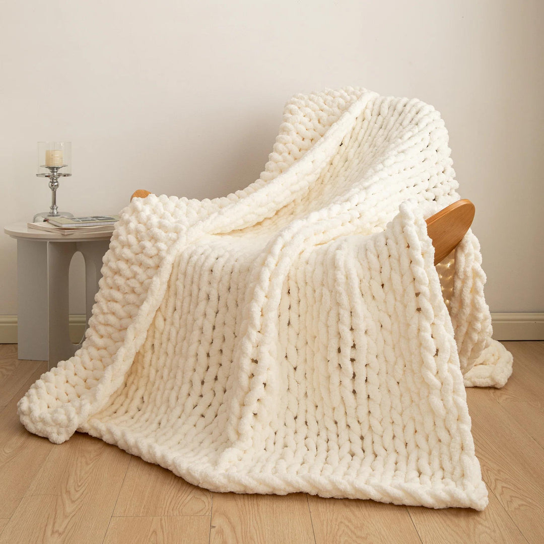 Chenille Chunky Knit Throw