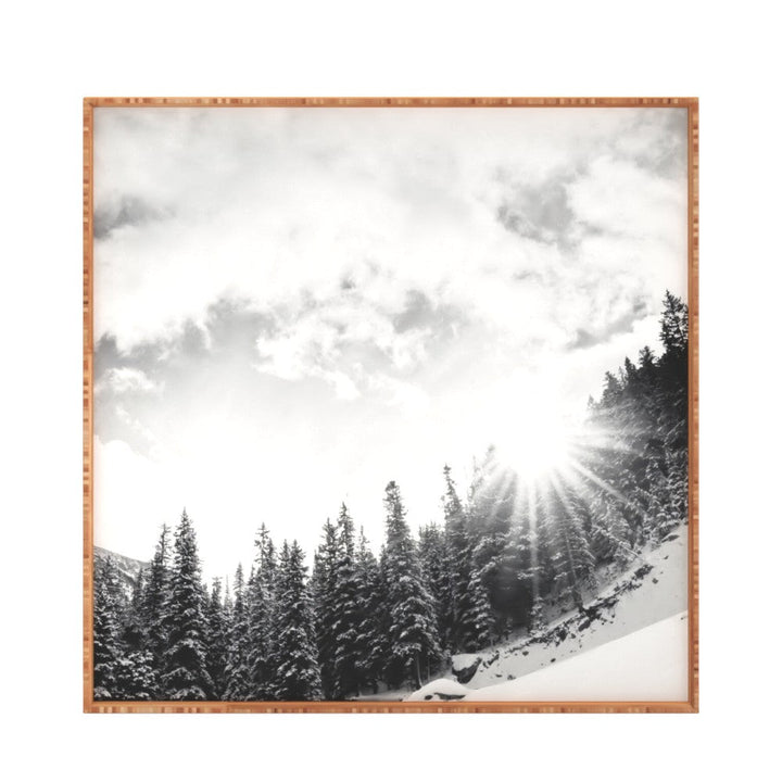 Mountain by Bird Wanna Whistle With frame 30"x30"