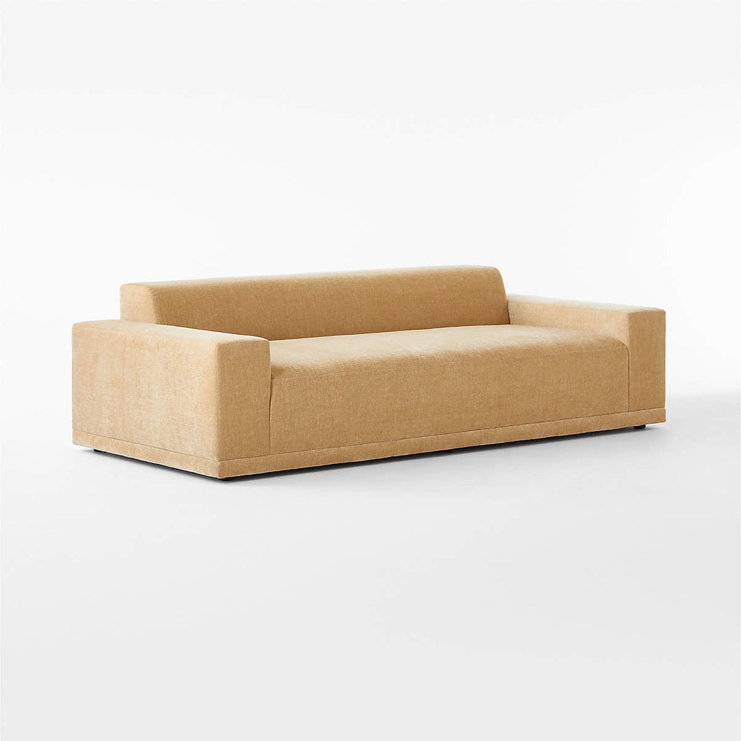 Faible 100 Wheat Performance Velvet Sofa