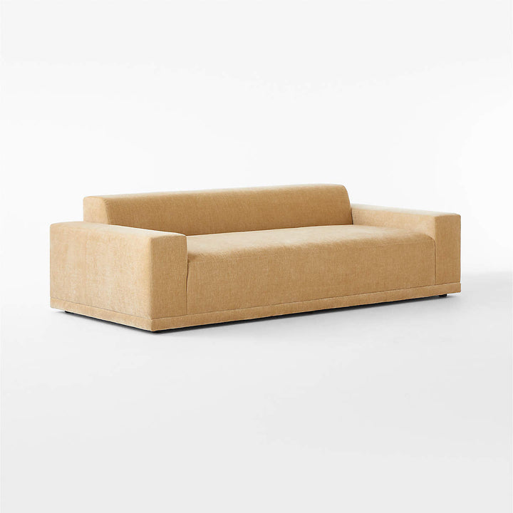 Faible 100 Wheat Performance Velvet Sofa