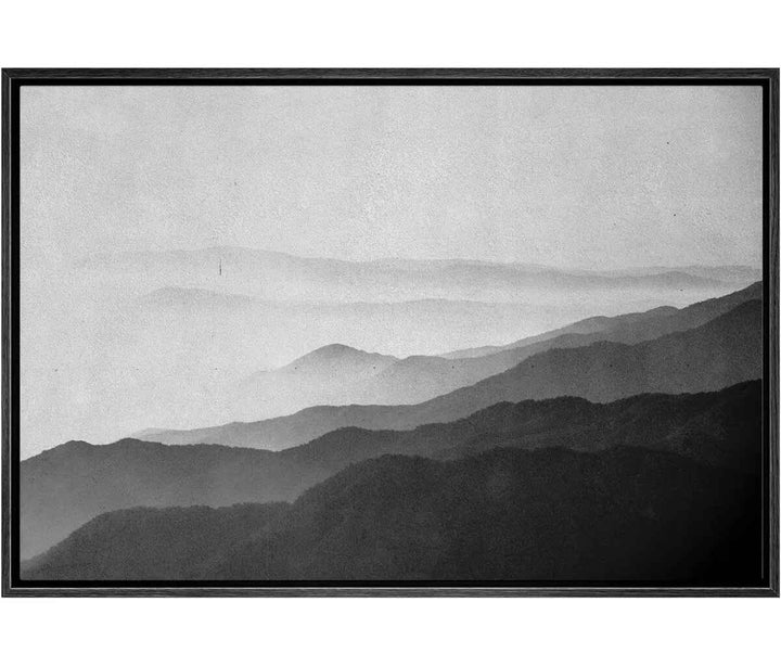 Abstract Landscape IDEA4WALL Framed Canvas Print Wall Art-36"x24"