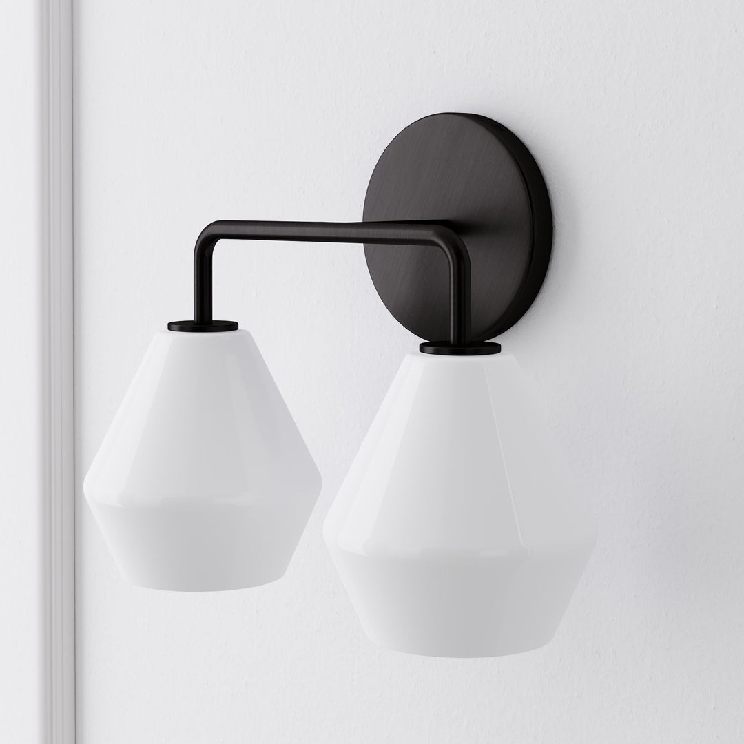Sculptural 2 Light Geo Sconce
