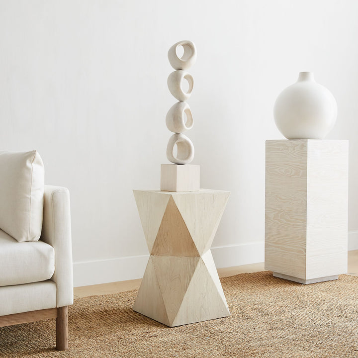 Diego Olivero Floor Sculptures White Circles