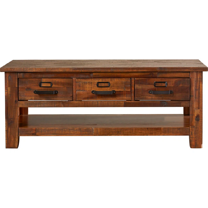 Anchia Solid Wood Top Coffee Table