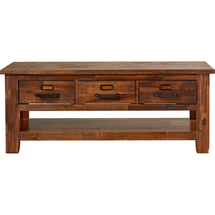 Anchia Solid Wood Top Coffee Table