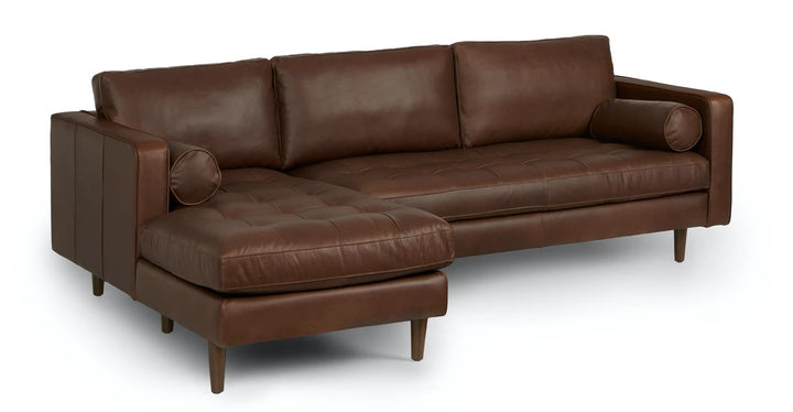 Sven Charme Chocolat Left Sectional Sofa