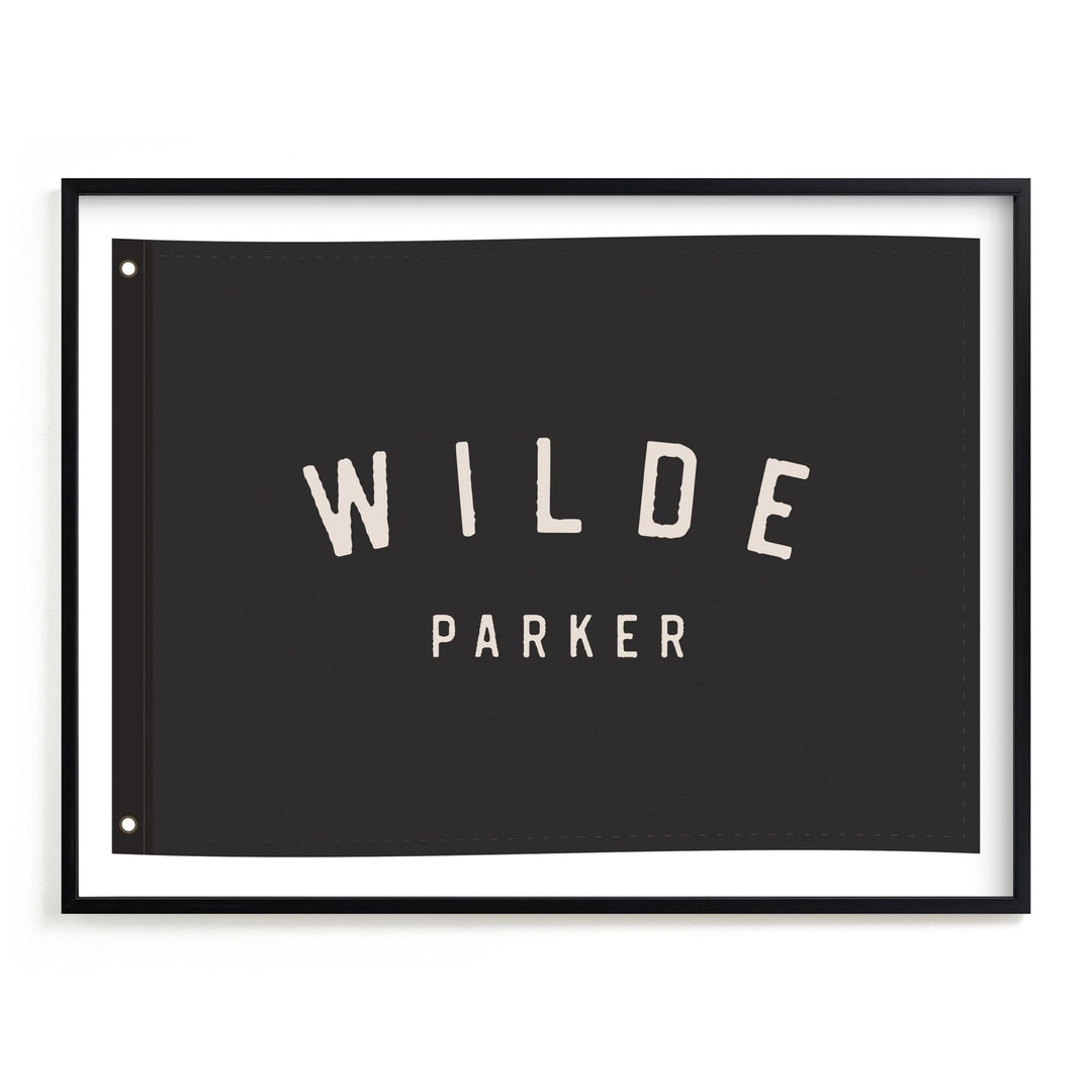 Minted Name Flag Framed Wall Art