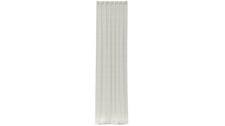 Custom Belgian Flax Linen Curtain - 54 x 180&quot; - Classic Ivory