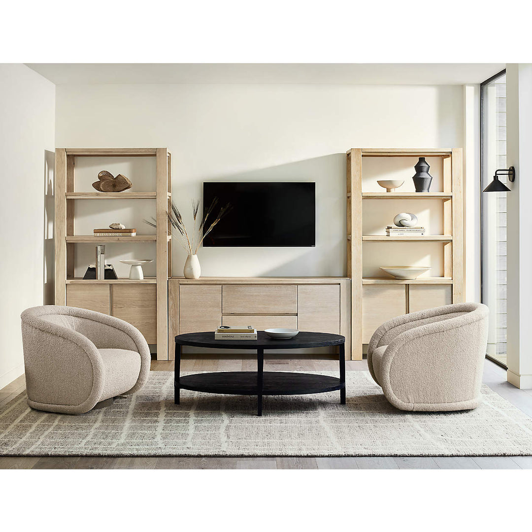 Terra Natural White Oak Wood Bookcase