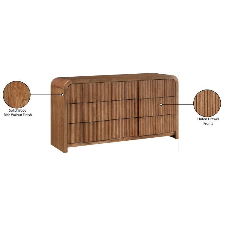Fluted 6 - Drawer Dresser