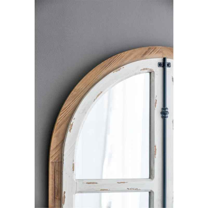 Arch Wood Wall Mirror-27.5"x48"