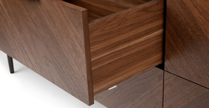 Nera Walnut 6 Drawer Double Dresser