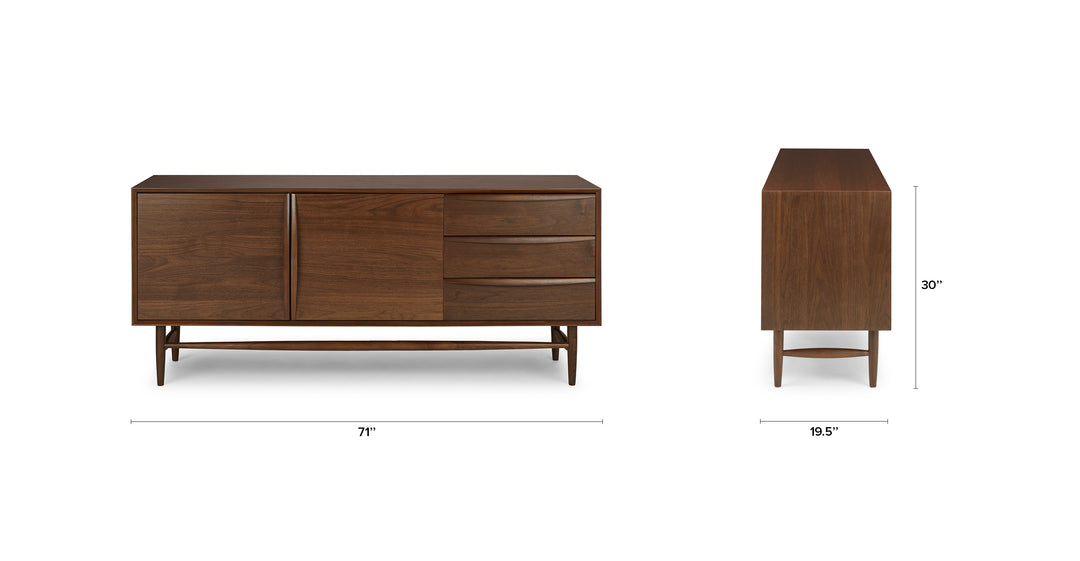 Lenia Walnut Sideboard