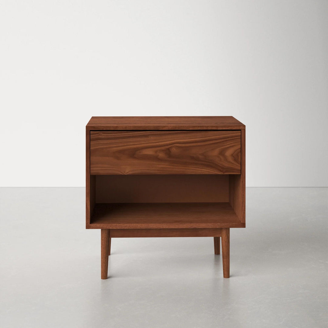 Indra Solid Manufactured Wood Nightstand