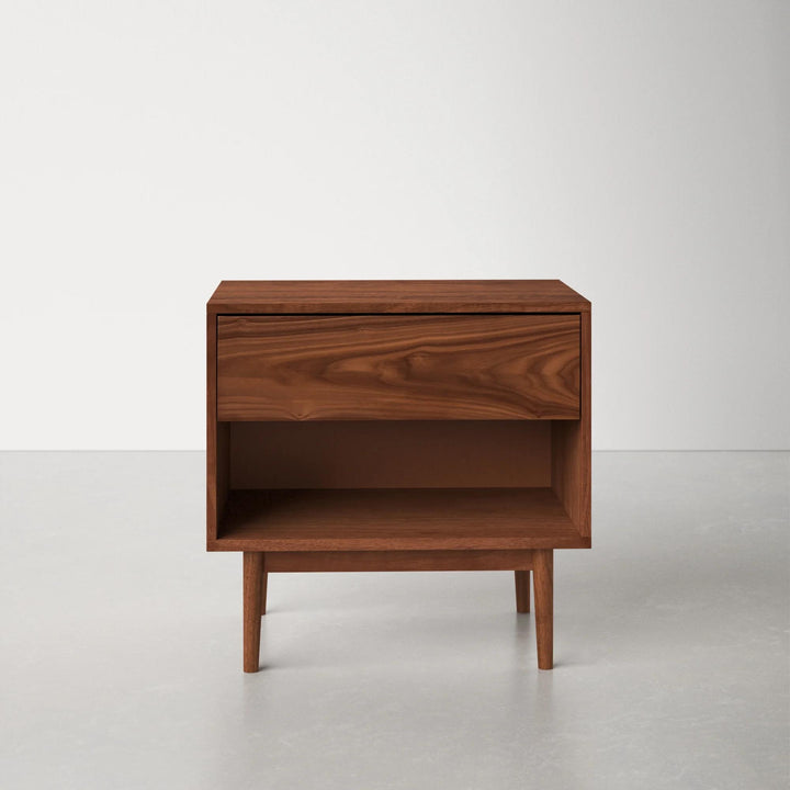 Indra Solid Manufactured Wood Nightstand
