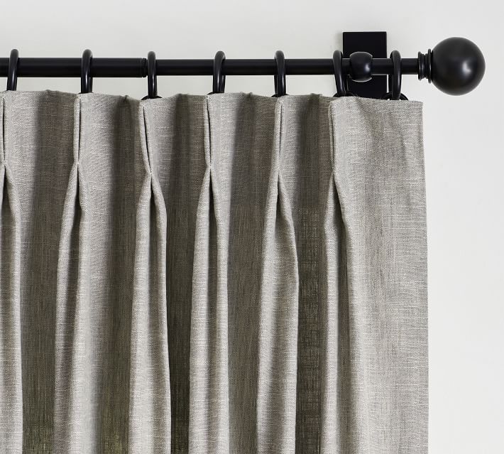Emery Linen Pinch Pleat Curtain 124"