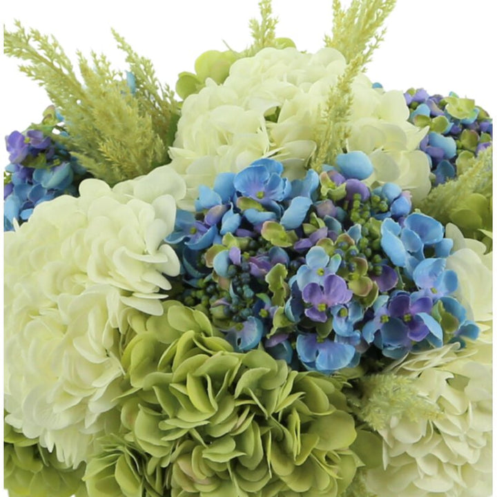 Hydranges and Astilbe Mixed Floral Arrangement in Vase