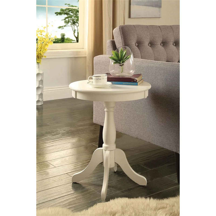 Seguin Tall Pedestal End Table