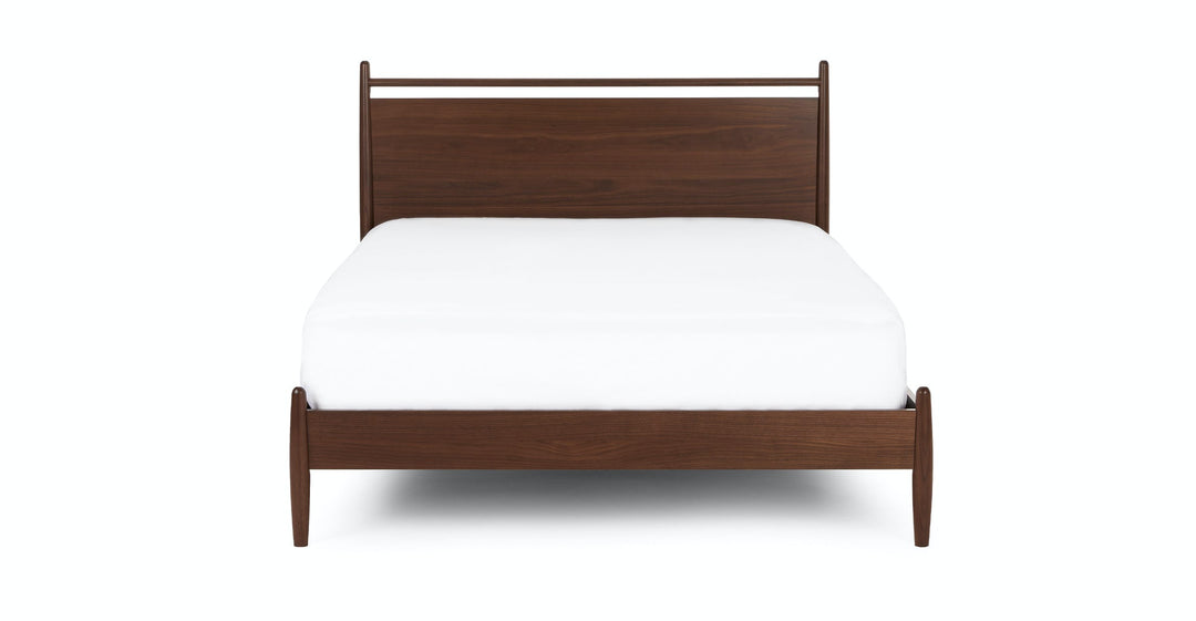 Lenia Panel Walnut Bed-Queen