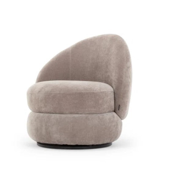 Bennie Upholstered Swivel Barrel Chair
