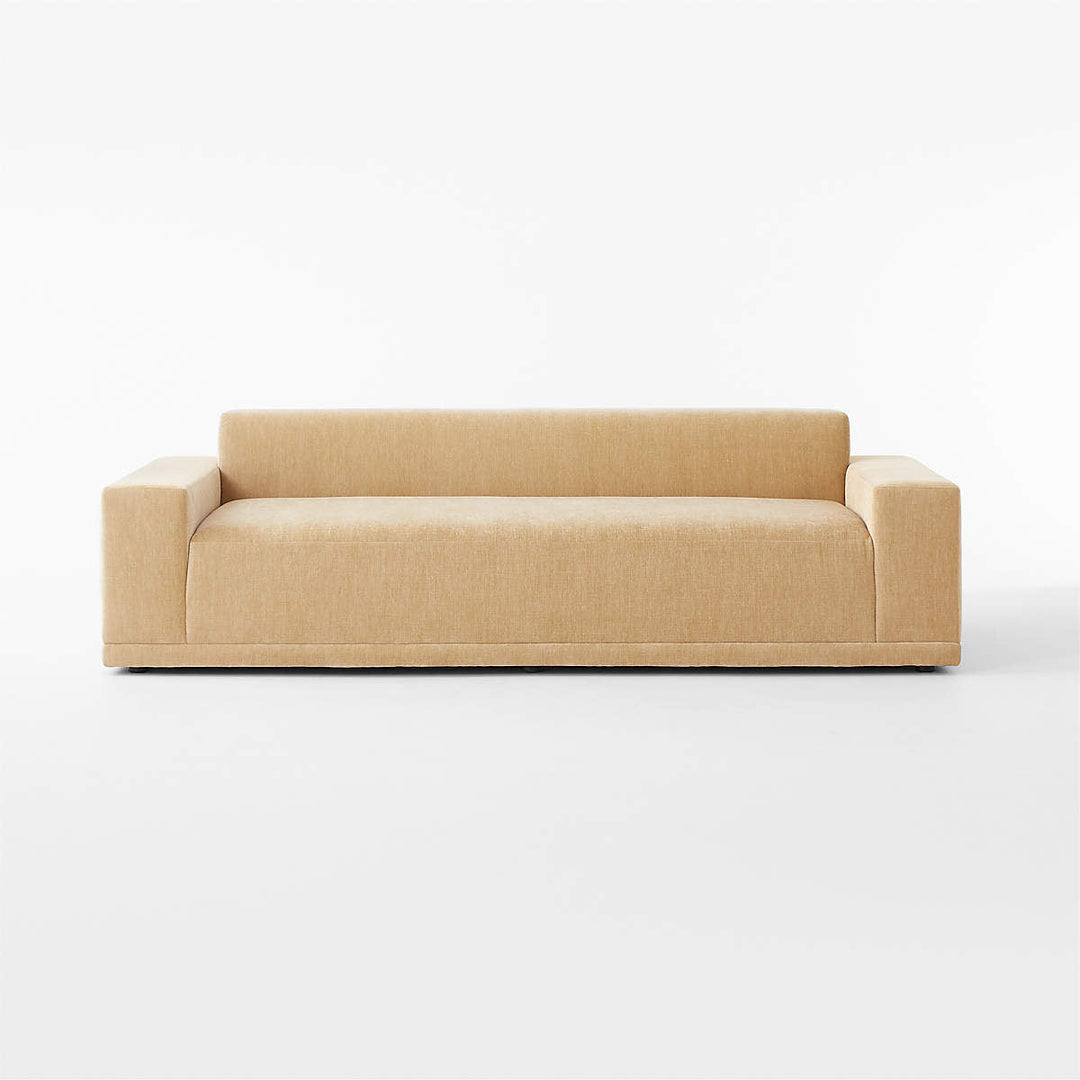 Faible 100 Wheat Performance Velvet Sofa